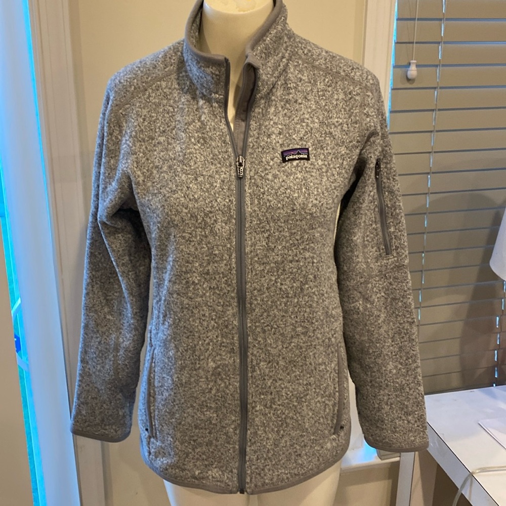 Patagonia Gray Better Sweater Full Zip Jacket Sz M